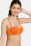 Zivame Beautiful Basics Padded Wired Medium Coverage Strapless Bra - Apricot Orange2 — thumbnail 4